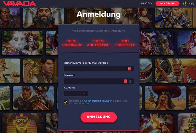 Знакомство с сайтом казино Vavada
